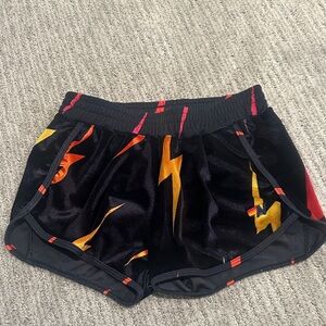 Aviator Nation Velour Lightning Print Women's Shorts Medium